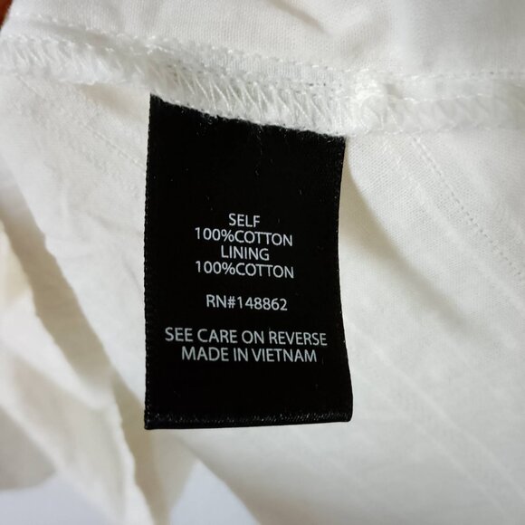 NWT Torrid Clip Dot Cotton Viole Blouson Sl. Sq. Neck Smocked Top Size 1X 14-16 - Picture 4 of 9